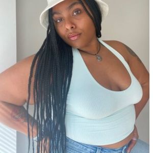 Out From Under Jackie Cropped Halter Bra Top